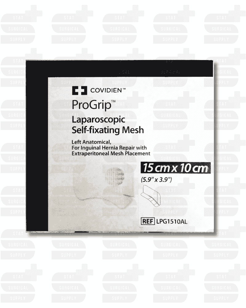 ProGrip™ Laparoscopic Self-fixating Mesh, 10 x 15 cm, Left Anatomical