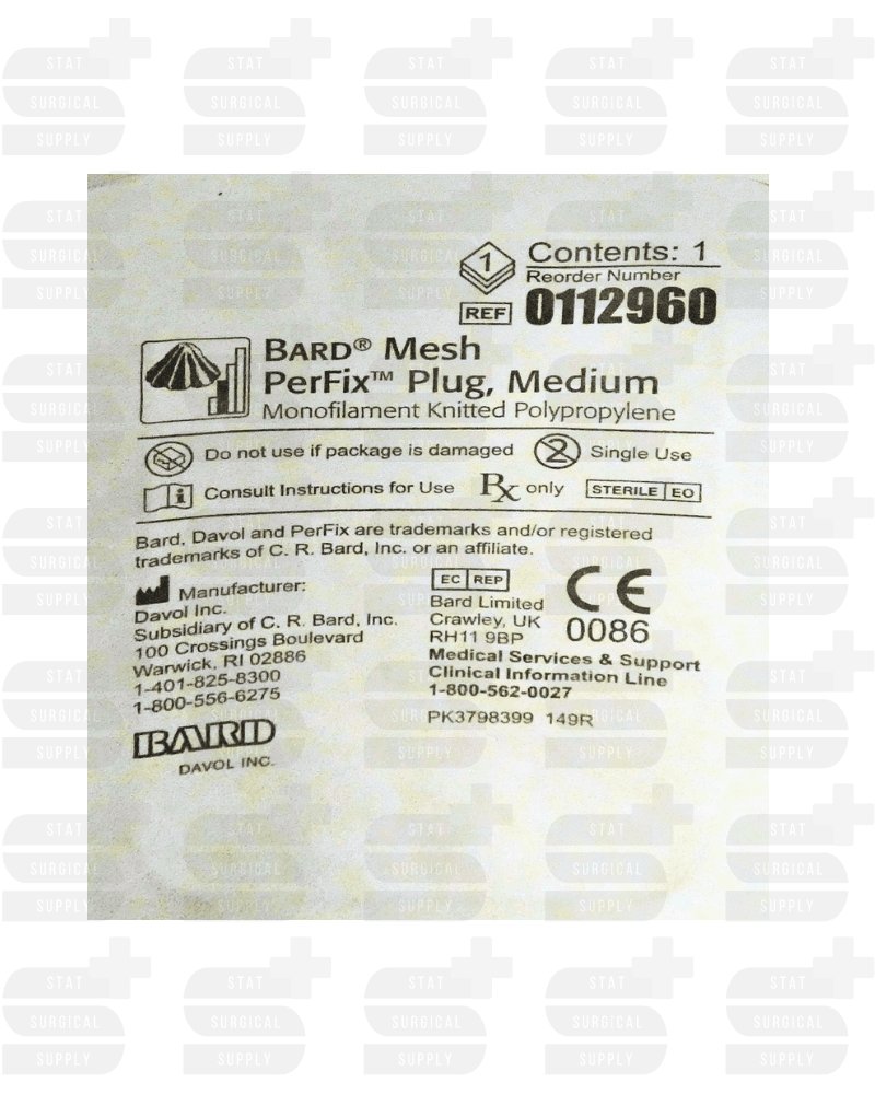 PerFix™ Plug, Medium, 1.3" x 1.55" (3.3cm x 3.9cm)